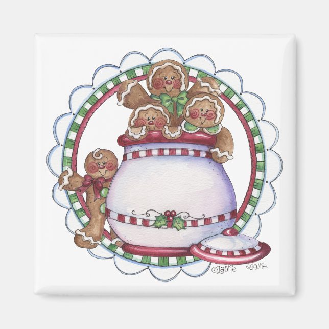 Imán Gingerbread Cookie Jar Magnet (Frente)