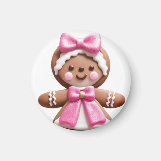 Imán Gingerbread Doll\PinK\ (Frente)