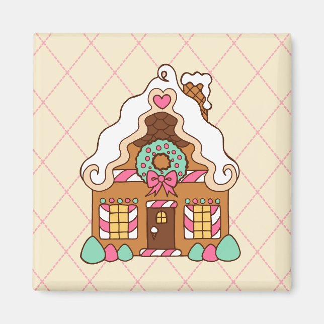 Imán Gingerbread House Magnet (Frente)