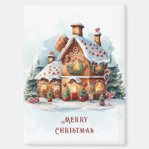 Imán Gingerbread House Navidades de Holiday Magnet