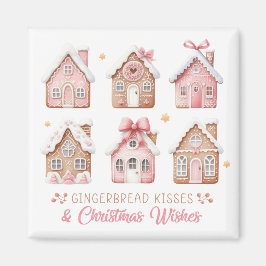 Imán Gingerbread Houses Christmas Magnet
