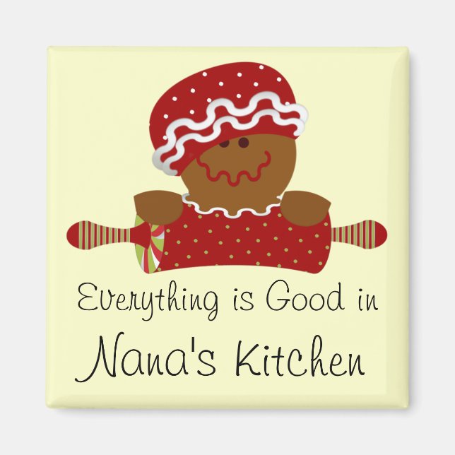 Imán Gingerbread Magnet para las vacaciones (Frente)