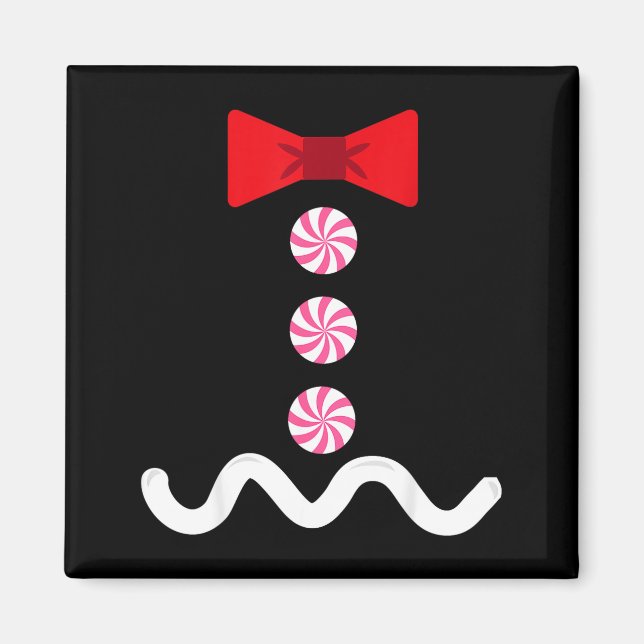 Imán Gingerbread Man Christmas Costume Cookie Baking  (Frente)