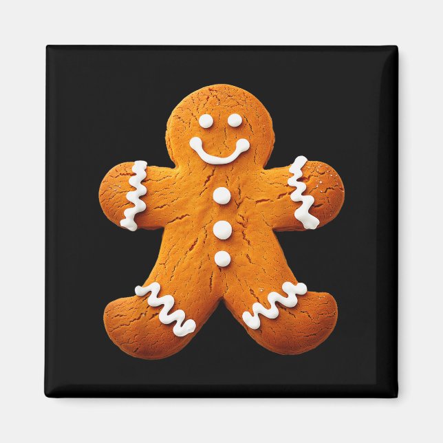 Imán Gingerbread Man Costume Funny Halloween Christmas  (Frente)
