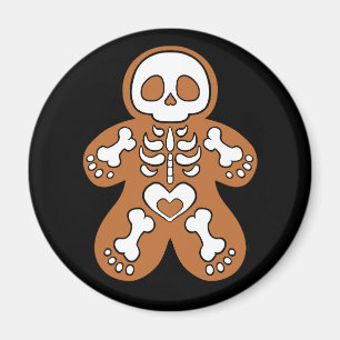 Imán Gingerbread Skeleton Man