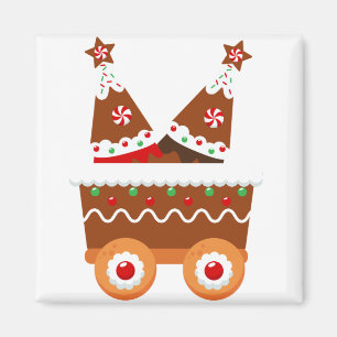 Imán Gingerbread Train