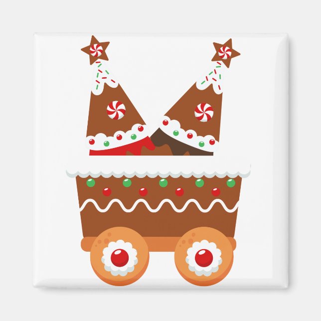 Imán Gingerbread Train (Frente)