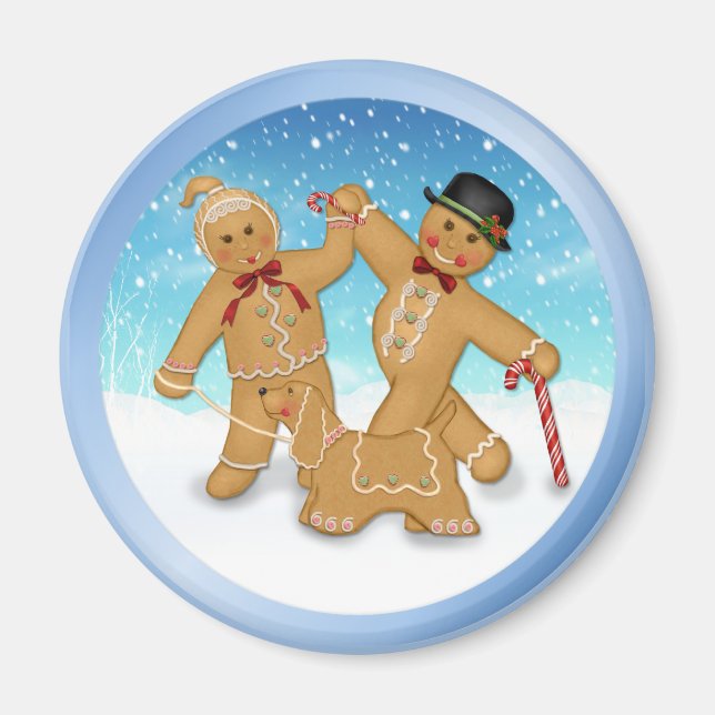 Imán Gingerbread Trio (Frente)