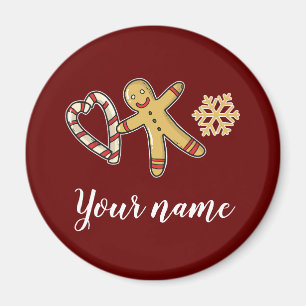 Imán Gingerbreadman Love