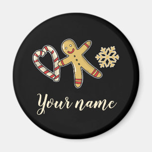 Imán Gingerbreadman Love