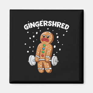 Imán Gingershred Funny Gingerbread Man Gym Bodybuilding