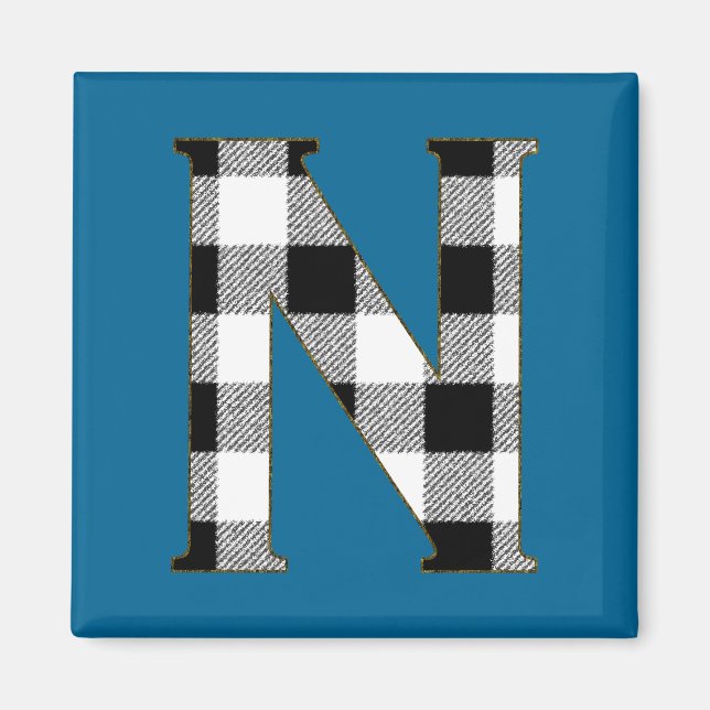 Imán Gingham Check N (Frente)