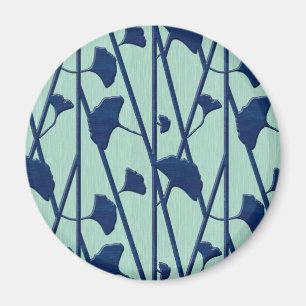 Imán ginkgo azul