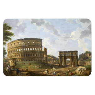 Imán Giovanni Paolo Panini Vista del Coliseo