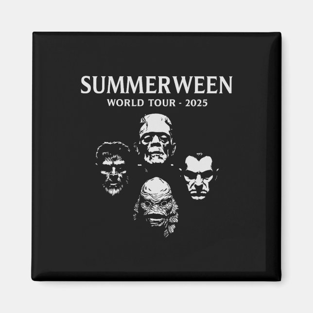 Imán Gira Mundial Summerween 2025 Monstruos Diversión d (Frente)