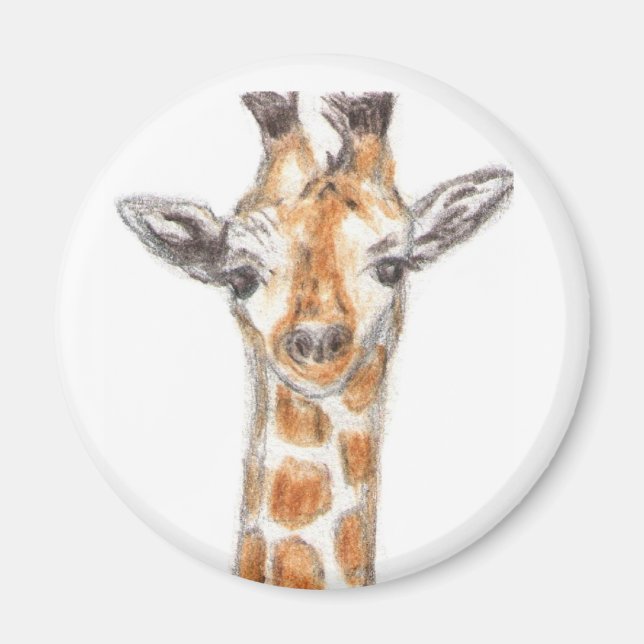 Imán Giraffe Artwork Magnet (Frente)