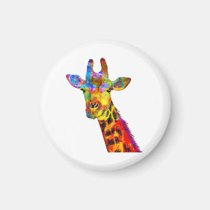 Imán Giraffe colorida