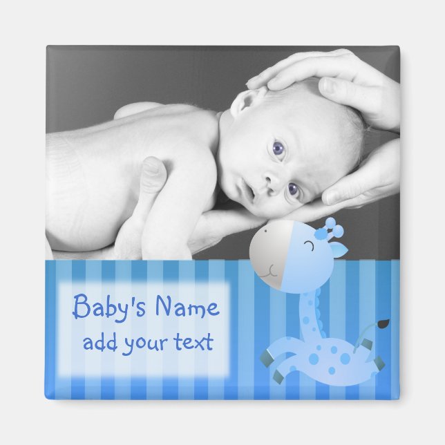 Imán Giraffe del bebé/Foto (Frente)