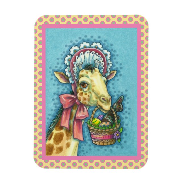 IMÁN GIRAFFE EN BONNETA ORIENTAL DE LA PRIMAVERA CUTÁNE (Vertical)