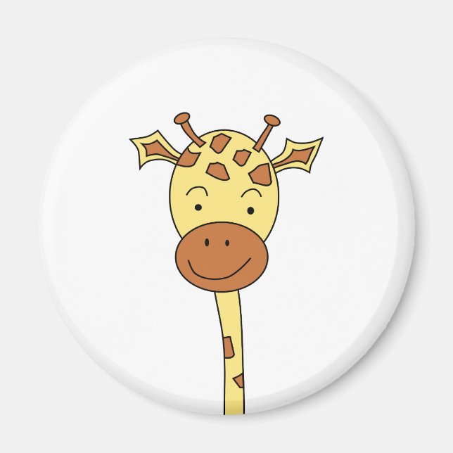 Imán Giraffe Enfrente Hacia Adelante. Personalizado. (Frente)