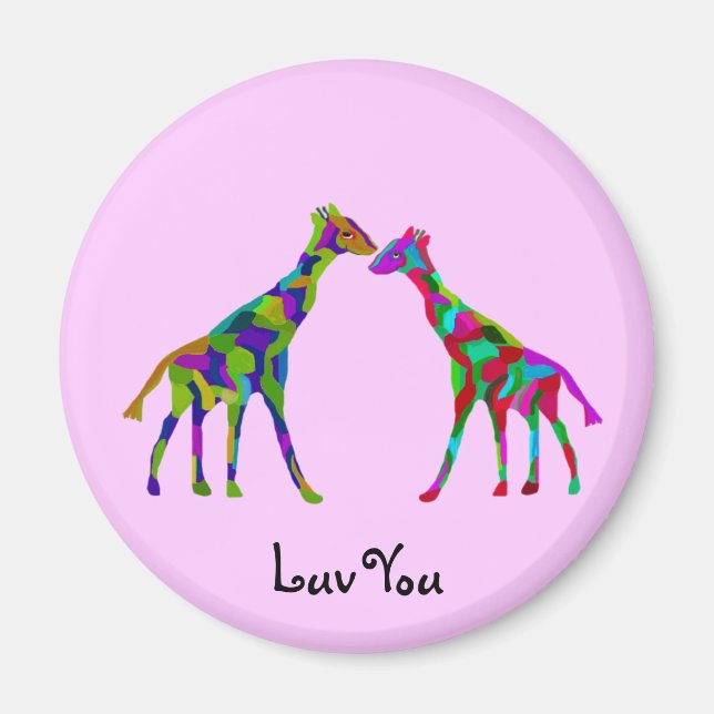 Imán Giraffe Luv Magnets (Frente)