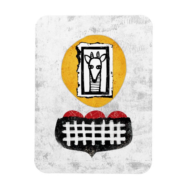 Imán Giraffe Si Se Va A Refrigerar Magnet (Vertical)