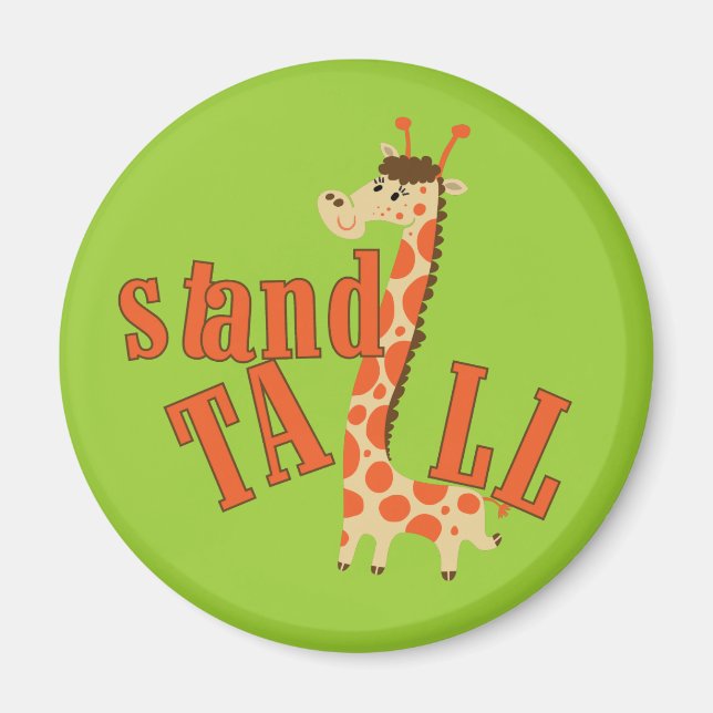 Imán Giraffe Stand Tall (Frente)