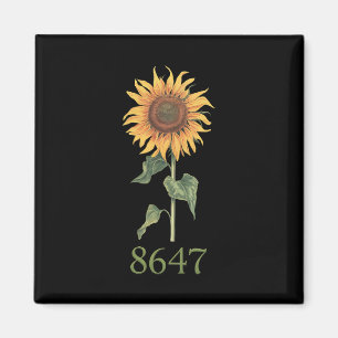 Imán Girasol 8647 86 47 Sutil Anti Trump Floral Boho