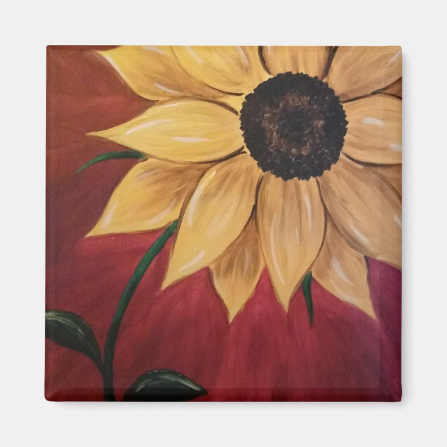 Imán Girasol amarillo (Frente)