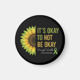 Imán Girasol de Conciencia sobre Salud Mental