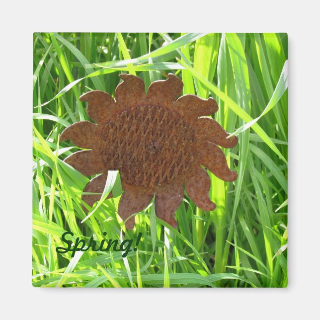 Imán - Girasol de hierro (Frente)