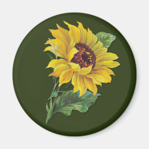 Imán Girasol dorado