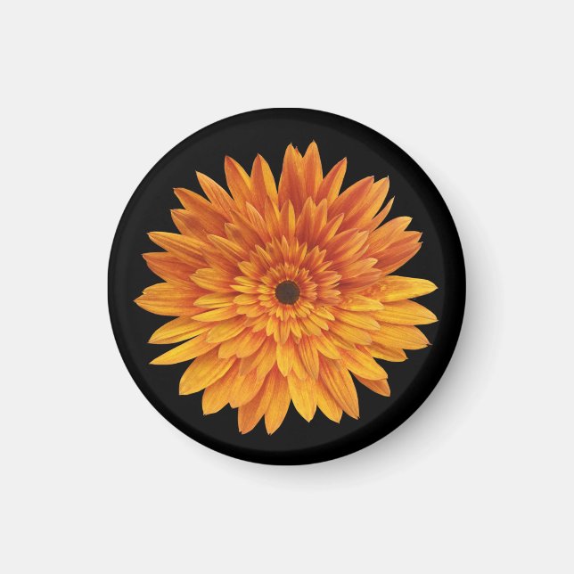 Imán girasol floral de moda  (Frente)
