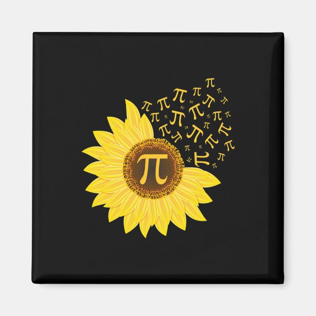 Imán Girasol Pi Day - 3.14 - Math Teacher - Pi Number (Frente)