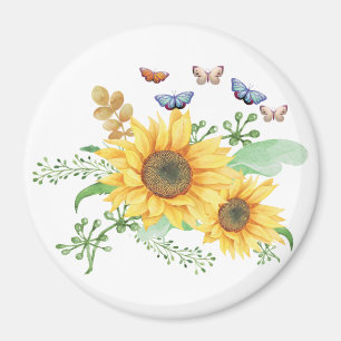 Imán girasol primavera
