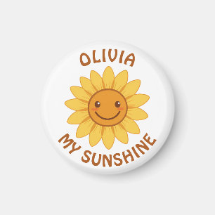 Imán Girasol sonriente alegre "Mi Sol" 