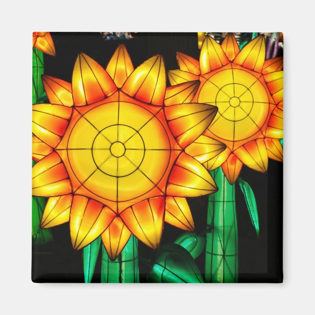 Imán Girasoles de llamarada solar  (Frente)
