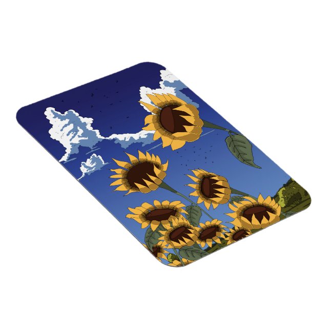 Imán Girasoles en verano (Lado Derecho)