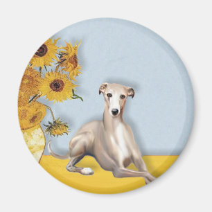 Imán Girasoles - Whippet #2A