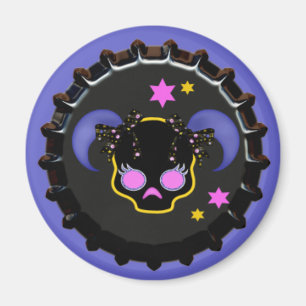 Imán Girl Skull School Locker magnet office magnet
