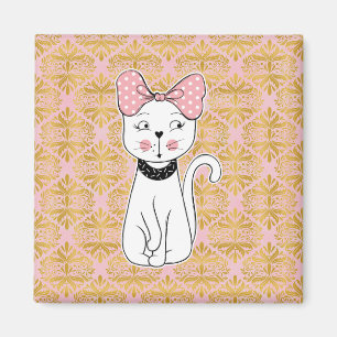 Imán Girly Cat