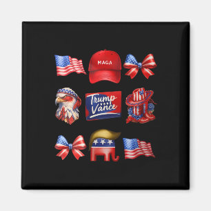 Imán Girly Coquette Trump Vance 2024 Trump Chica Republ
