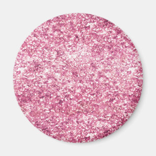 Imán Girly Pink Purpurina Confetti