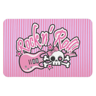 Imán Girly Rock n' Roll Skull