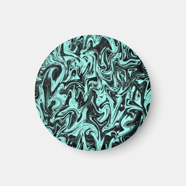 Imán Giro azul y negro (Frente)