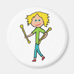 Imán Giro de Baton