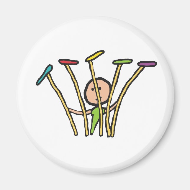 Imán Giro de placa (Frente)