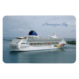 Imán Giro del cielo en el texto azul de Nassau