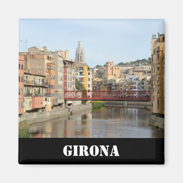 Imán Girona (Gerona) Magnet (Frente)