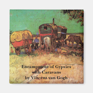 Imán Gitanos con caravanas de Vincent van Gogh
